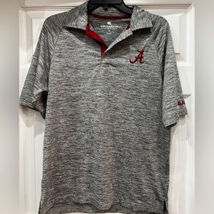 Colosseum Crimson Tide polo shirt with logo on sleeve size Small men’s.